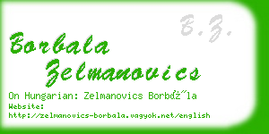 borbala zelmanovics business card